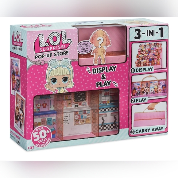 L.O.L. Surprise! Other - L.O.L. RARE Entertainment Surprise Pop UP Display Case Pink With Exclusive Doll
